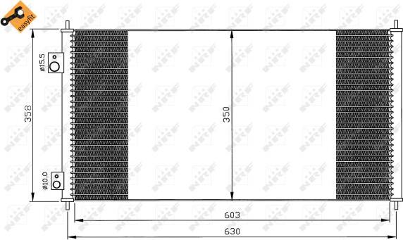 NRF 35663 - Lauhdutin, ilmastointilaite www.parts5.com