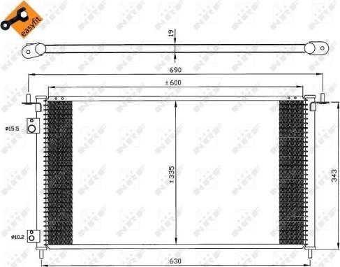 NRF 35636 - Condenser, air conditioning www.parts5.com