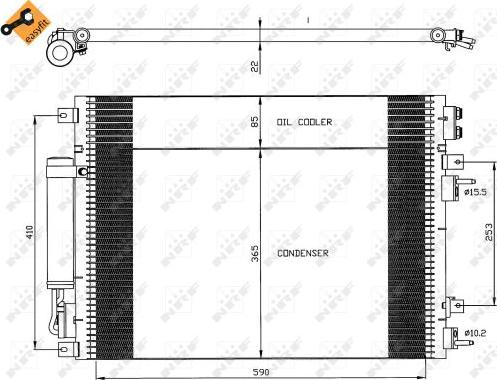 NRF 35626 - Condenser, air conditioning www.parts5.com