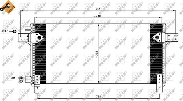 NRF 35620 - Lauhdutin, ilmastointilaite www.parts5.com