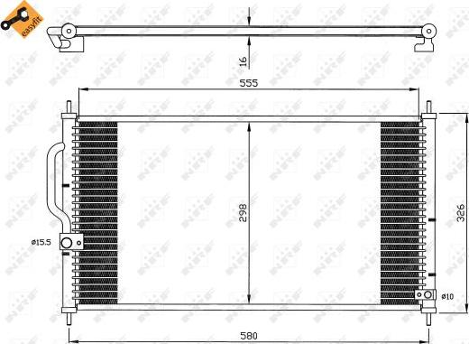 NRF 35627 - Condenser, air conditioning www.parts5.com