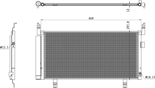 NRF 350468 - Condenser, air conditioning www.parts5.com