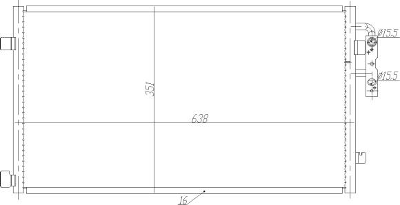 NRF 350467 - Condenser, air conditioning parts5.com