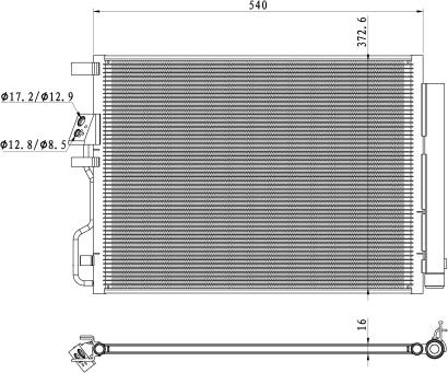 NRF 350501 - Kondensator, Klimaanlage www.parts5.com