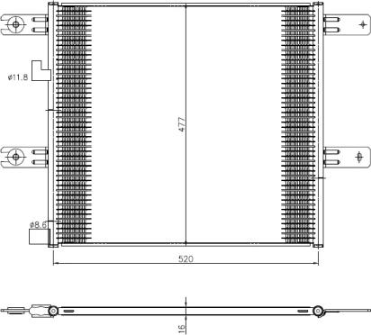 NRF 350508 - Condenser, air conditioning www.parts5.com