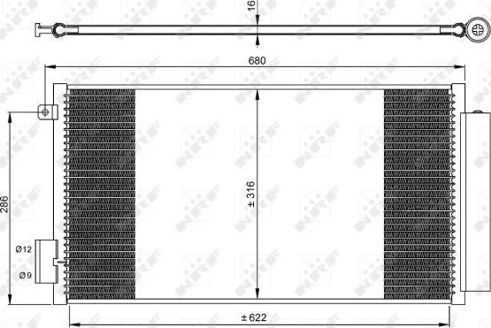 NRF 350061 - Condenser, air conditioning www.parts5.com