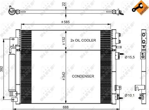 NRF 350037 - Condenser, air conditioning www.parts5.com