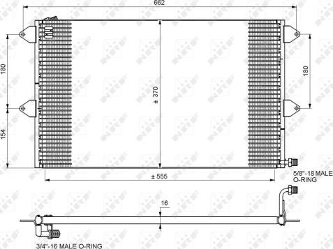 NRF 35034 - Kondenzator, klima-uređaj www.parts5.com