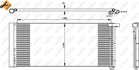 NRF 350331 - Condenser, air conditioning www.parts5.com