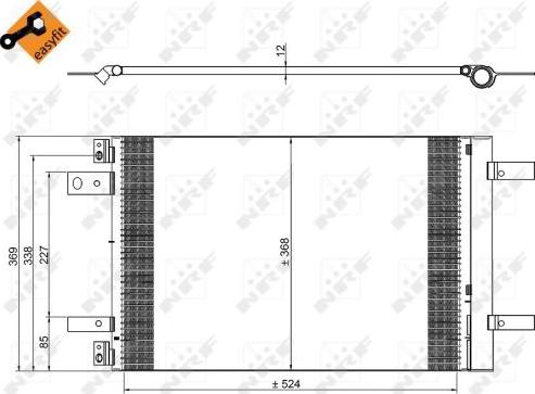 NRF 350323 - Kondenzátor klimatizácie www.parts5.com