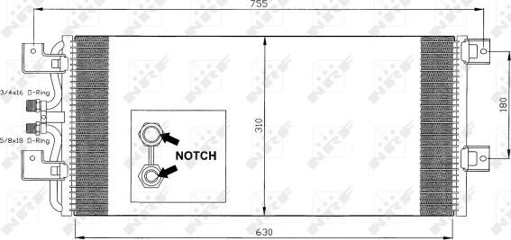 NRF 35140 - Condenser, air conditioning www.parts5.com