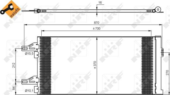 NRF 35895 - Condensador, aire acondicionado www.parts5.com