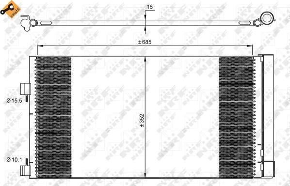 NRF 35890 - Кондензатор, климатизация www.parts5.com