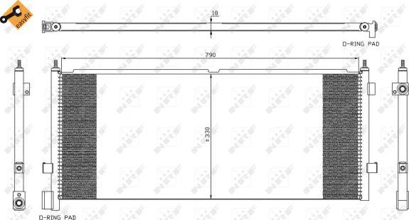 NRF 35891 - Condenser, air conditioning www.parts5.com