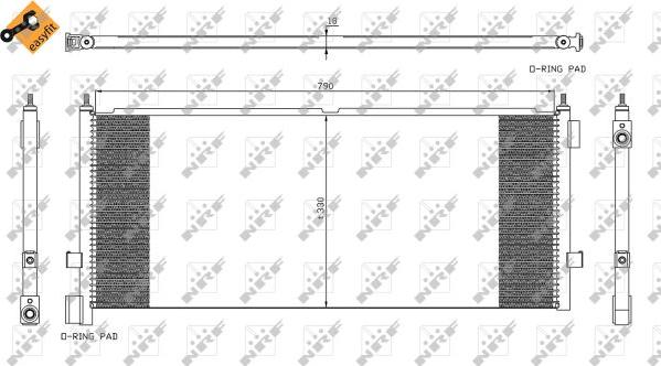 NRF 35892 - Condenser, air conditioning www.parts5.com