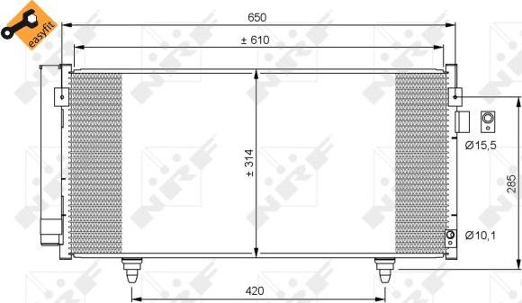 NRF 35855 - Condensador, aire acondicionado www.parts5.com