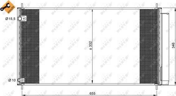 NRF 35838 - Condenser, air conditioning www.parts5.com