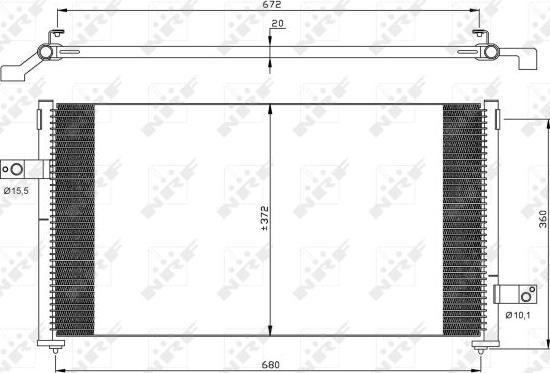 NRF 35877 - Condenser, air conditioning www.parts5.com