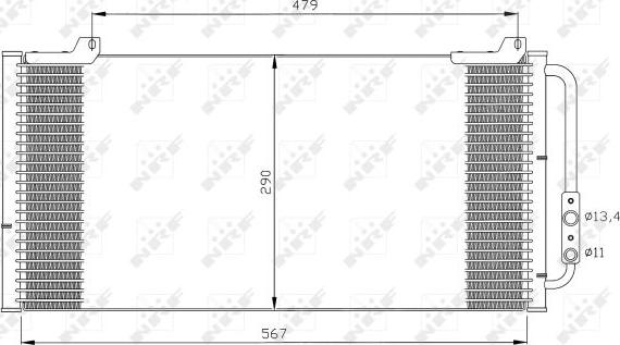 NRF 35346 - Condensador, aire acondicionado www.parts5.com