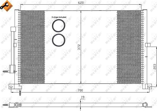 NRF 35365 - Condenser, air conditioning www.parts5.com