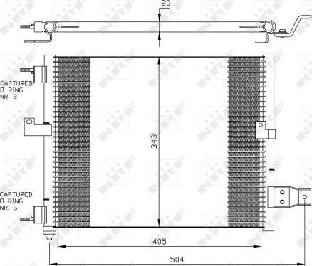 NRF  35360 - Condensador, aire acondicionado www.parts5.com