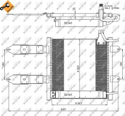 NRF 35367 - Condensator, climatizare www.parts5.com