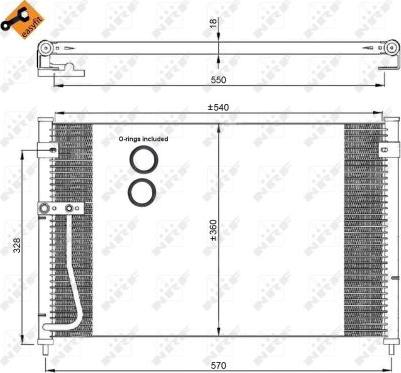 NRF 35306 - Condenser, air conditioning www.parts5.com