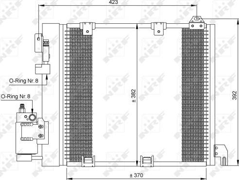 NRF 35302 - Kondenzátor, klimatizace www.parts5.com