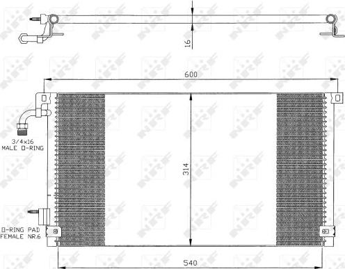 NRF 35328 - Condenser, air conditioning www.parts5.com