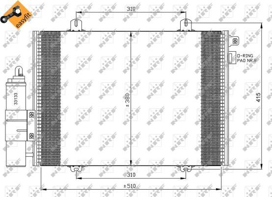 NRF 35379 - Lauhdutin, ilmastointilaite www.parts5.com