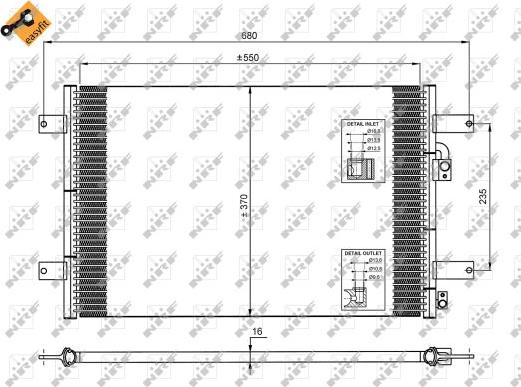 NRF 35249 - Condenser, air conditioning www.parts5.com