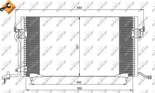 NRF 35260 - Kondenzátor klimatizácie www.parts5.com