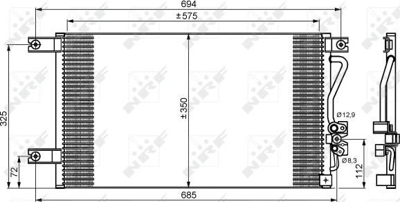 NRF 35756 - Condenser, air conditioning www.parts5.com