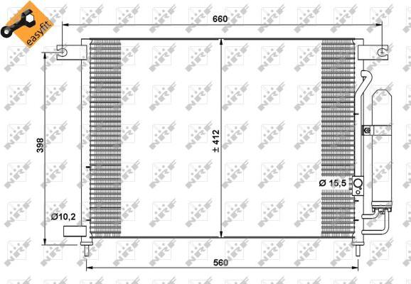 NRF  35766 - Condensador, aire acondicionado www.parts5.com