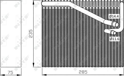 NRF 36081 - Evaporator, air conditioning www.parts5.com