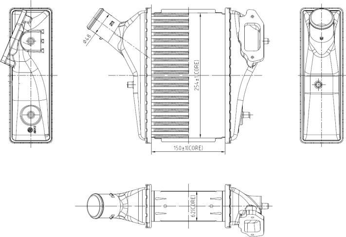 NRF 309091 - Intercooler, compresor www.parts5.com