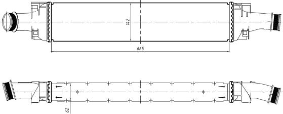 NRF 309046 - Intercooler, compresor www.parts5.com