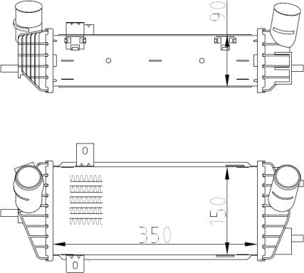 NRF 309070 - Intercooler, charger parts5.com