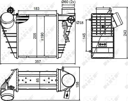 NRF 30847 - Intercooler, compresor www.parts5.com