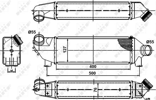 NRF 30886 - Radiador de aire de admisión www.parts5.com