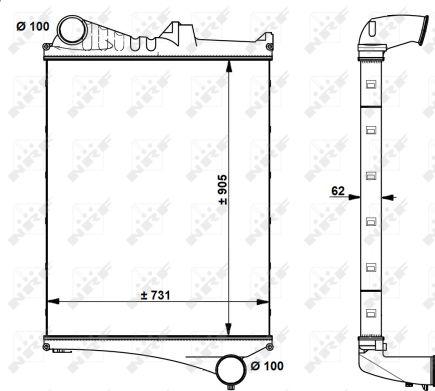 NRF 30225 - Intercooler, charger www.parts5.com