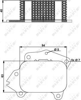 NRF 31174 - Radiador de aceite, aceite motor www.parts5.com