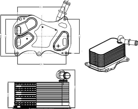 NRF 31839 - Chłodnica oleju, olej silnikowy www.parts5.com