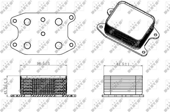 NRF 31329 - Radiateur d'huile www.parts5.com