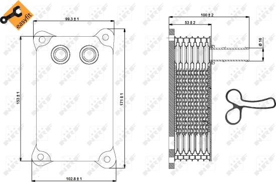 NRF 31294 - Radiateur d'huile www.parts5.com