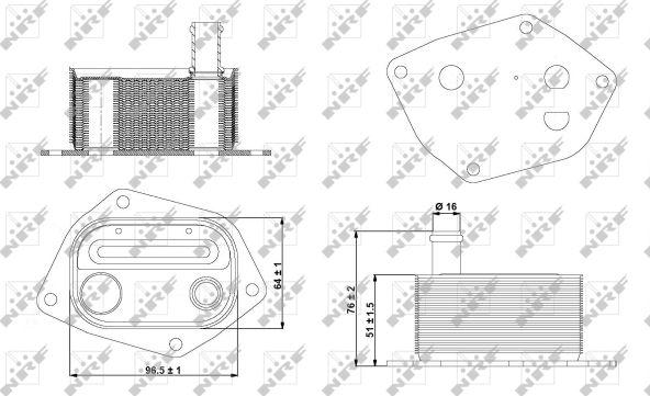 NRF 31298 - Hladilnik olja, motorno olje www.parts5.com