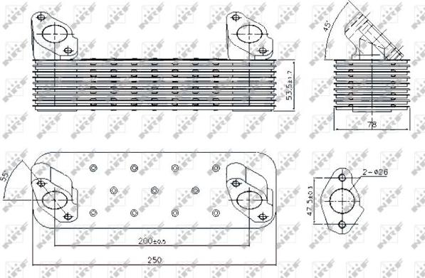 NRF 31250 - Масляный радиатор, двигательное масло www.parts5.com