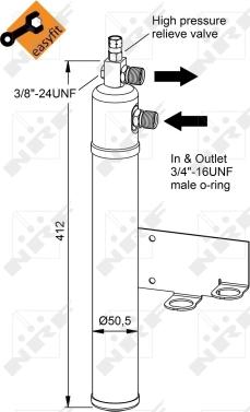 NRF 33365 - Dryer, air conditioning www.parts5.com