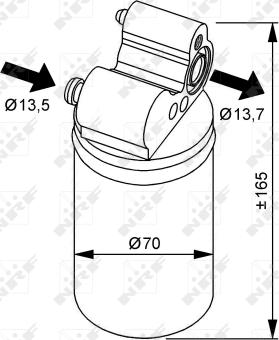 NRF 33313 - Kuivain, ilmastointilaite www.parts5.com