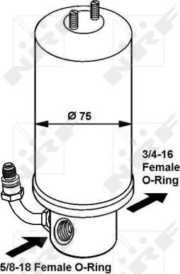 NRF 33325 - Dryer, air conditioning www.parts5.com